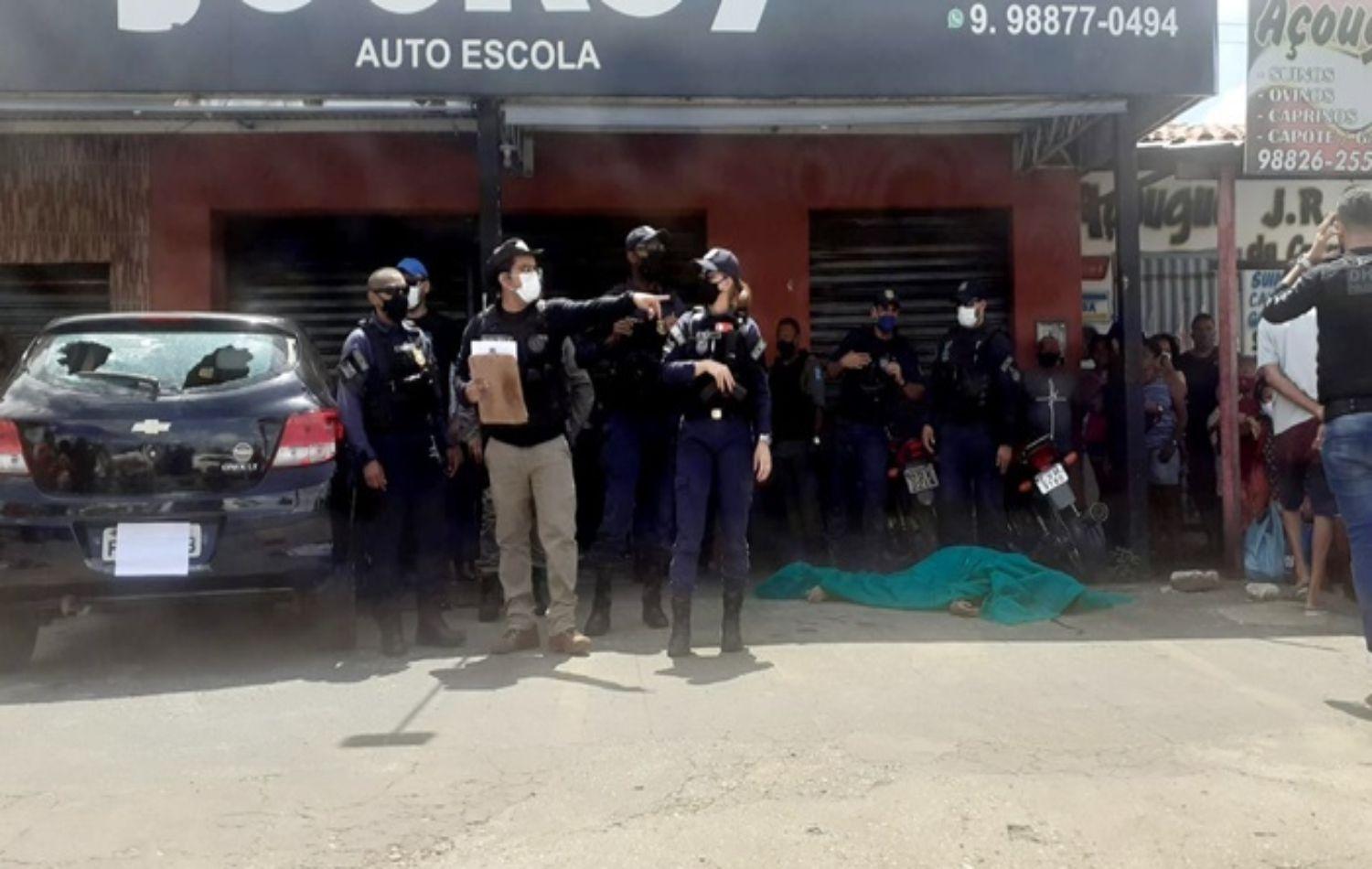 Jovem é perseguido e executado a tiros em frente autoescola na zona Norte de THE