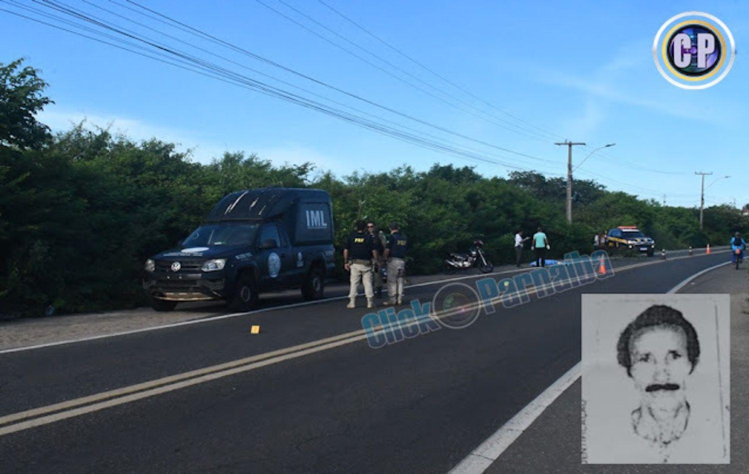 Idoso é atropelado por motocicleta e morre na BR 343 em Parnaíba