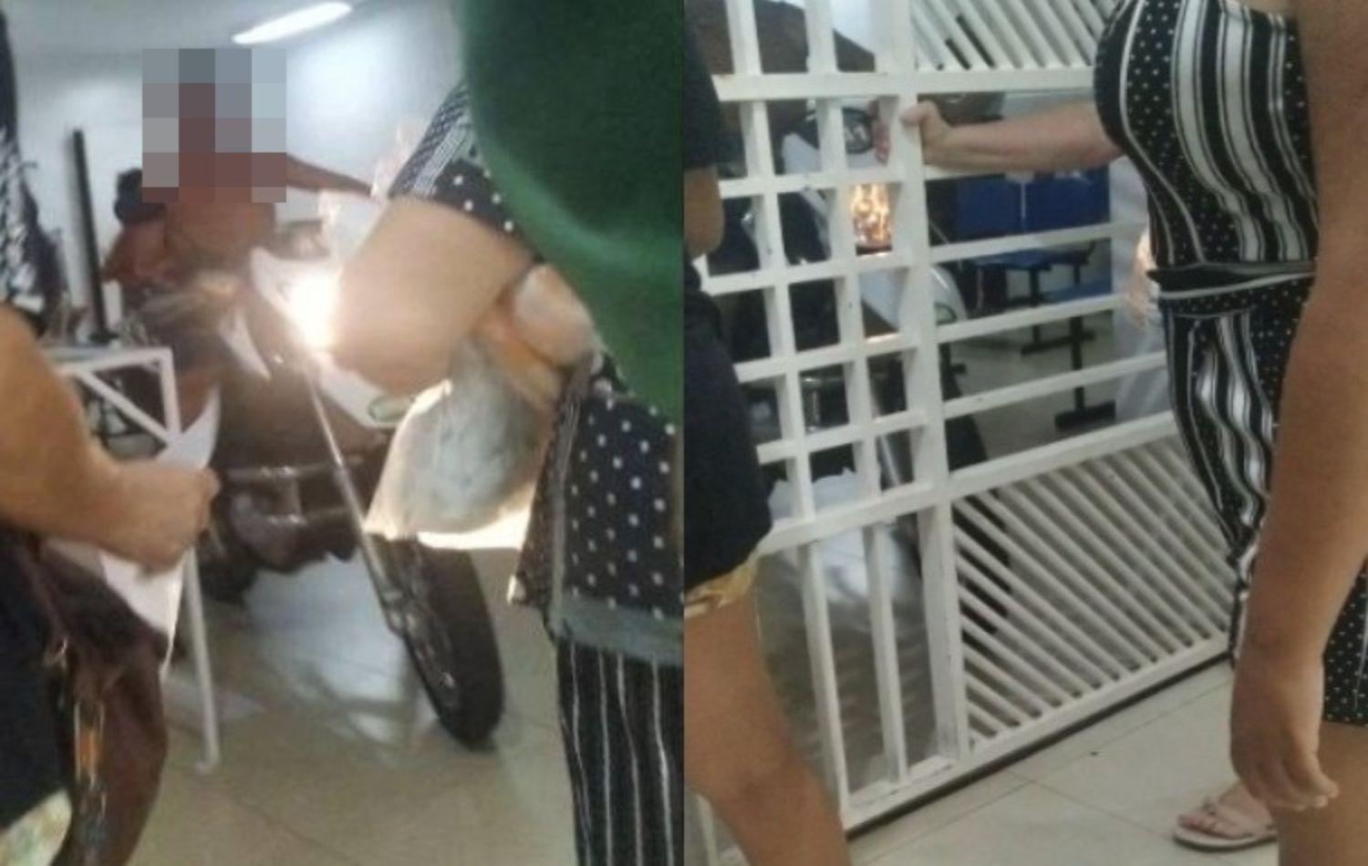 Mulher invade pronto socorro com moto após demora no atendimento